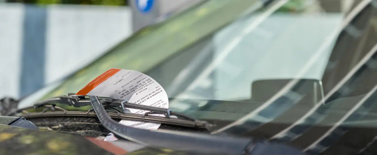 traffic ticket on car